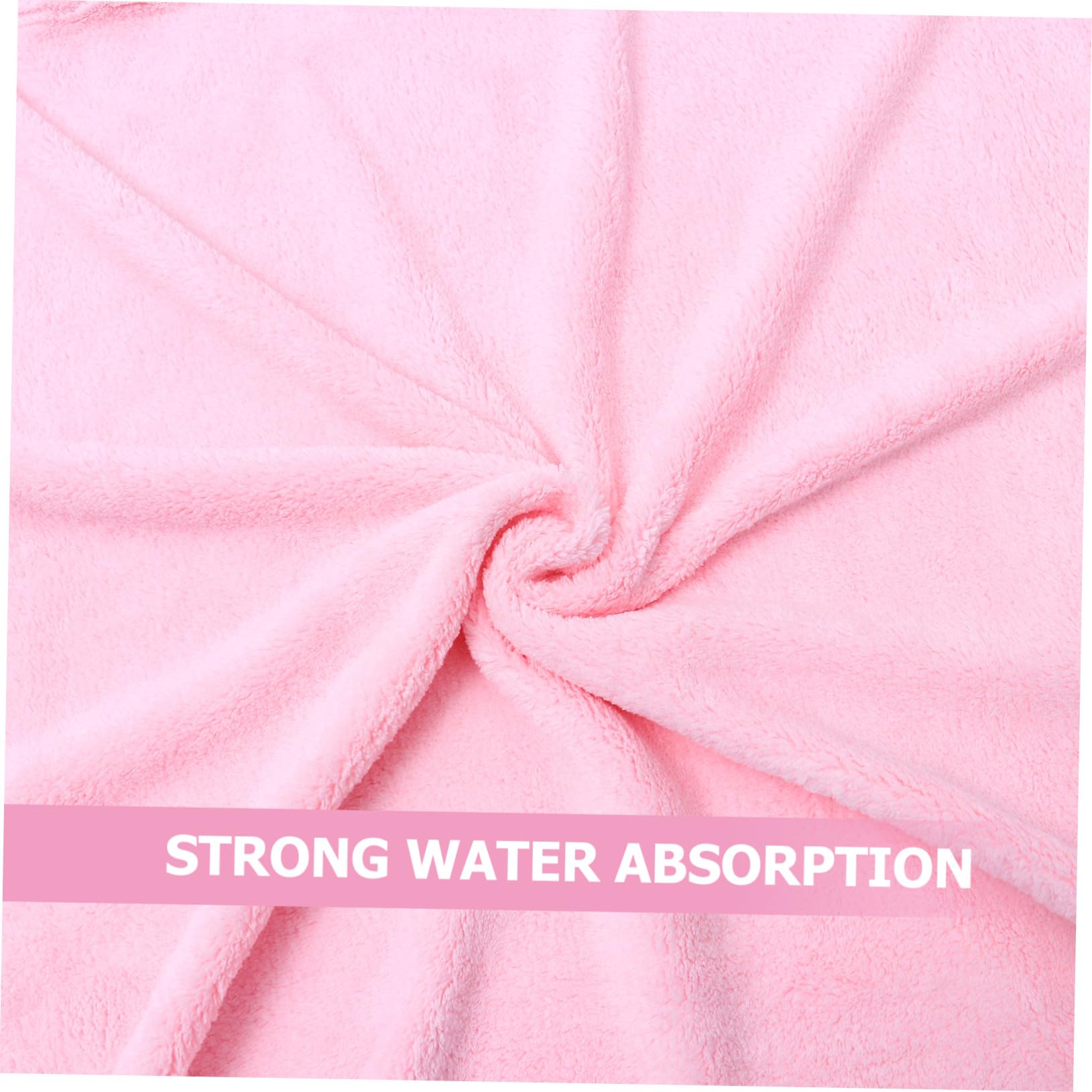 ORFOFE Kinder Cartoon Bademantel mit Kapuze Rosa 70x140cm Polyester
