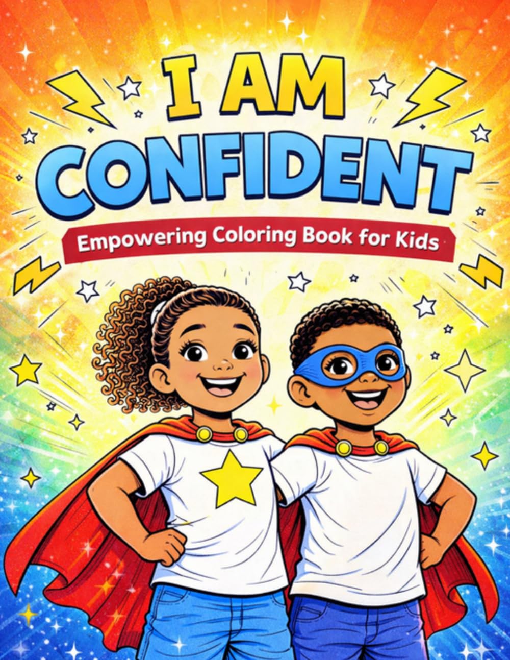 I Am Confident: Empowering Coloring Book for Kids Ages 6–10 | Build Confidence, Self-Esteem & Positive Thinking