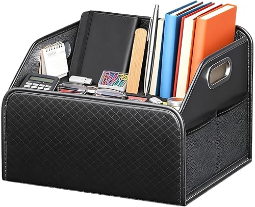 Trunk Organizer for Car,Multi-Compartment with Handles - Large Trunk Organizer Car Storage Box for SUV RV Sedan Automotive Vehicle Accessories