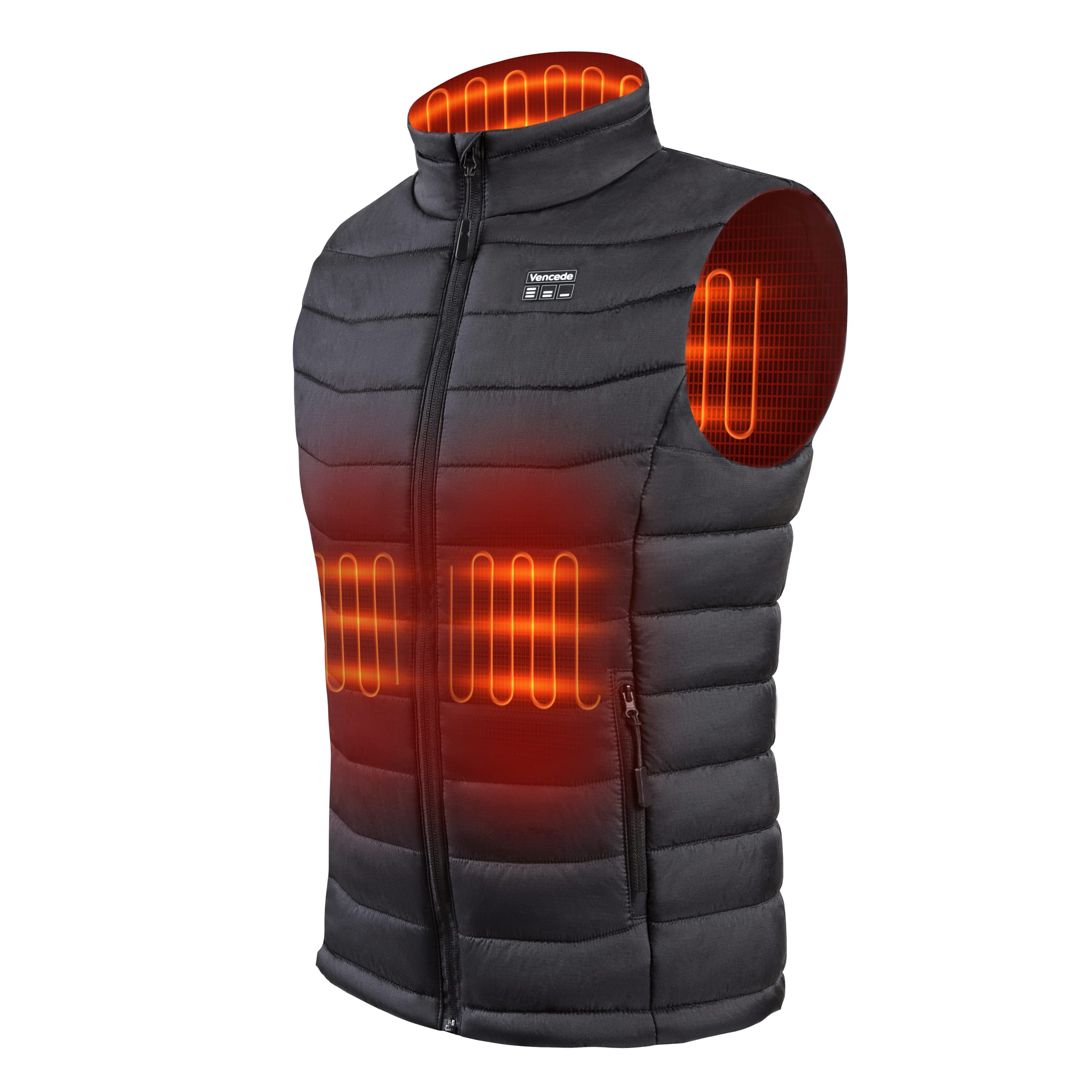 Updated Lightweight Heated Vest for Men/Women - Rechargeable Heating Vest with Large Capacity Battery Pack size L