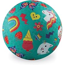 Crocodile Creek Playground Ball - Durable Rubber Ball for Kids Ages 3 and Up - Bouncy Inflatable Ball for Kickball, Indoor Games, and Outdoor Sports - PVC-Free