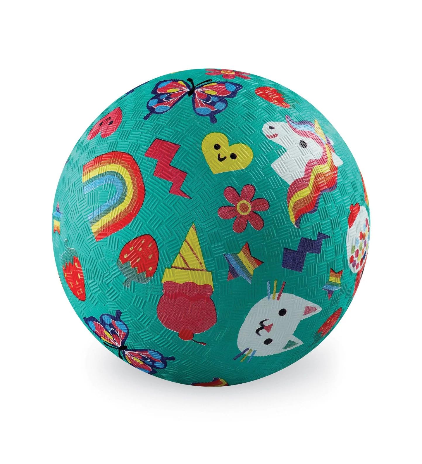 Crocodile Creek Rubber Playground Ball, Ships Inflated, PVC-Free