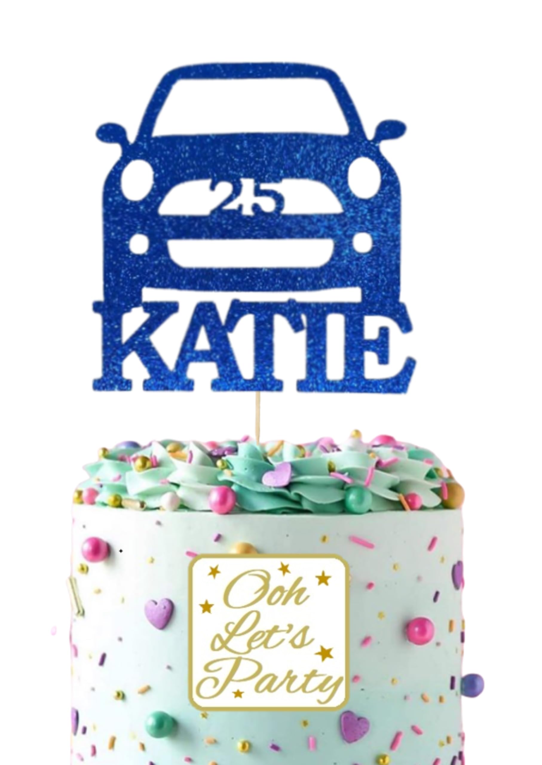 Mini Car Birthday Cake Topper
