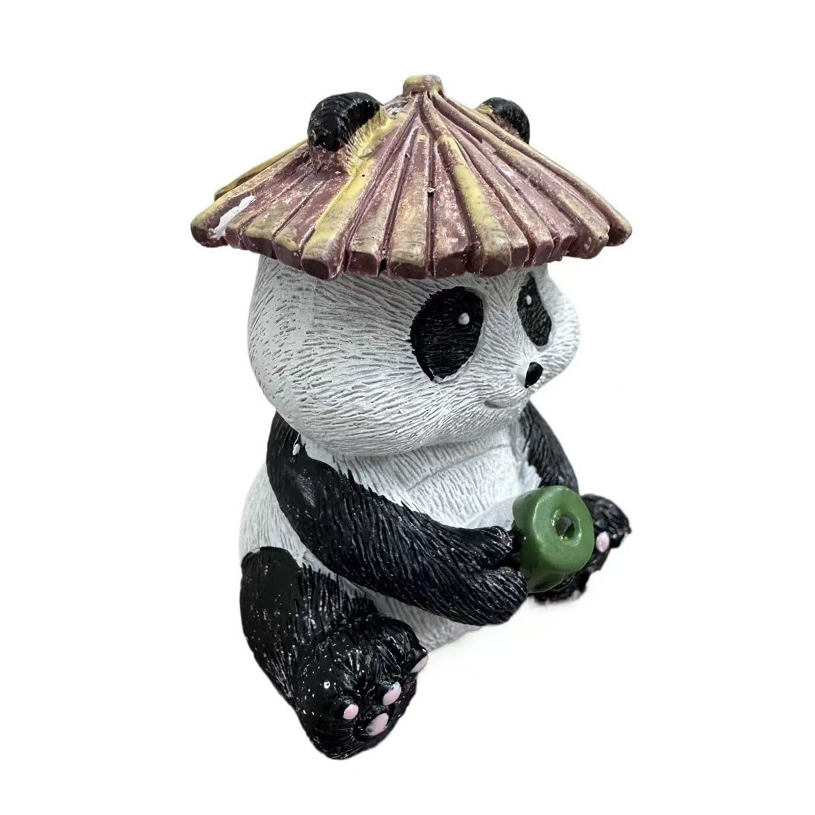 Msioytog Pandas Garden Statues Pandas Figurines Decors Ornament for Home Offices Aquarium Decorations Collectibles Gift Garden Statue