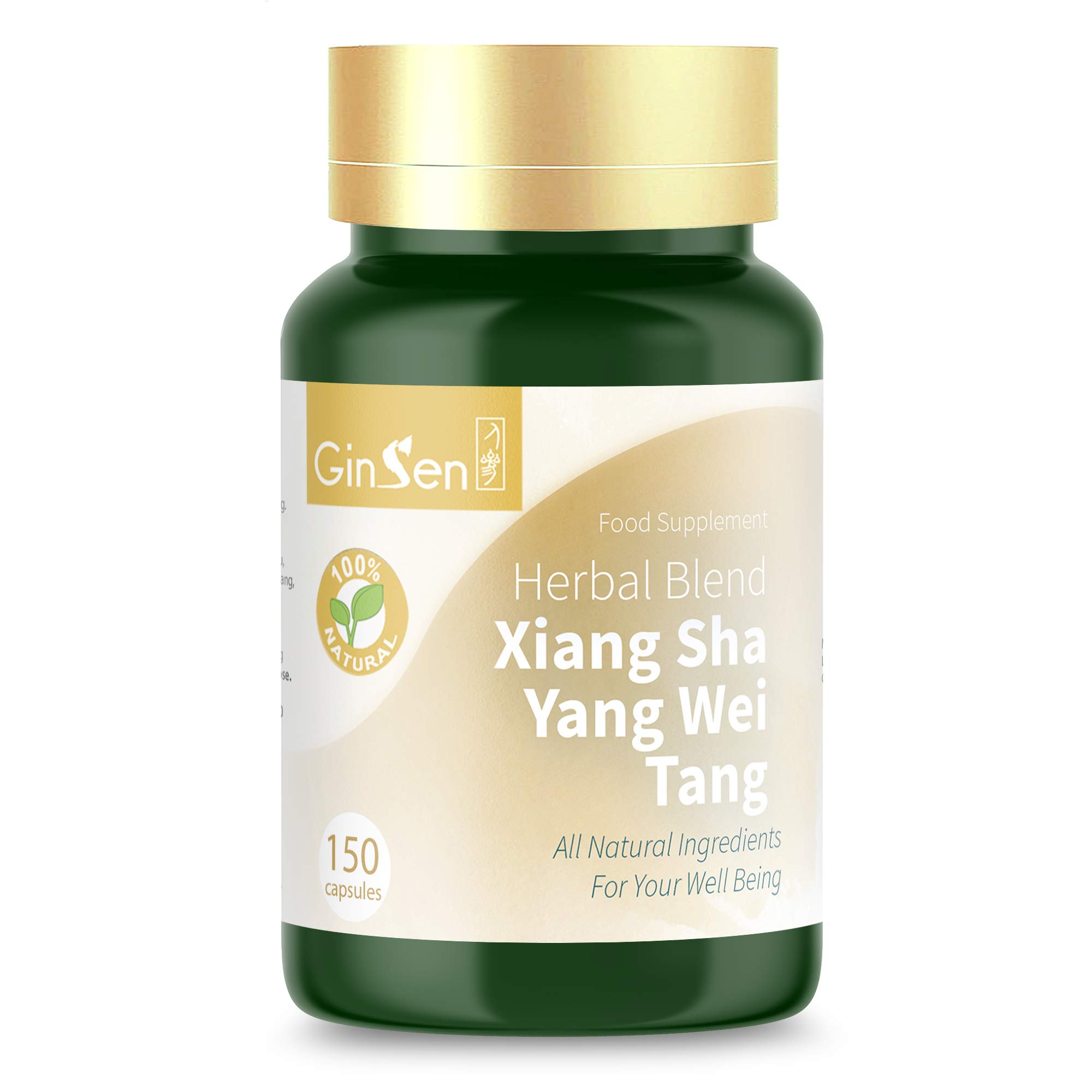 Xiang Sha Yang Wei Tang Premium Natural Indigestion Remedy, Herbal Supplement to Improve Appetite and Healthy Digestion and Gut, Chinese Medicine (150 Capsules)