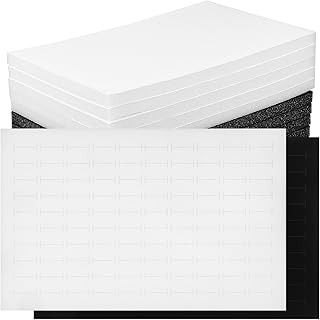 10pcs Ring Insert Display Pads Sponge Jewelry Box Tray Inserts Black and White for Ring Storage and Retail Showcase