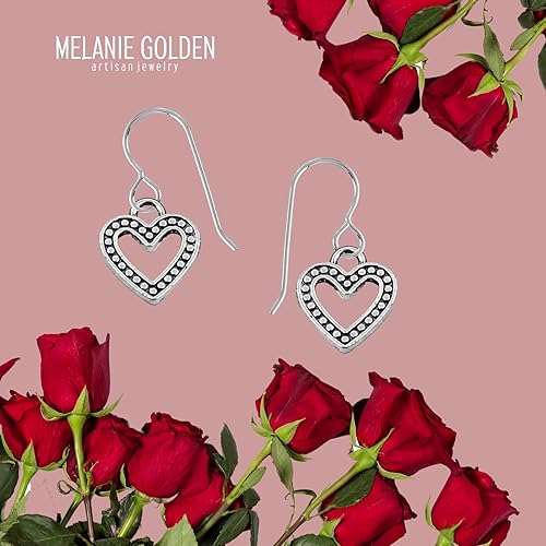 Miniatura 6 de Heart Dangle Earrings  Love Drop Earrings for Women and Girls  Gift for Her  Valentines Jewelry  Multiple Styles Available (Small Beaded Heart