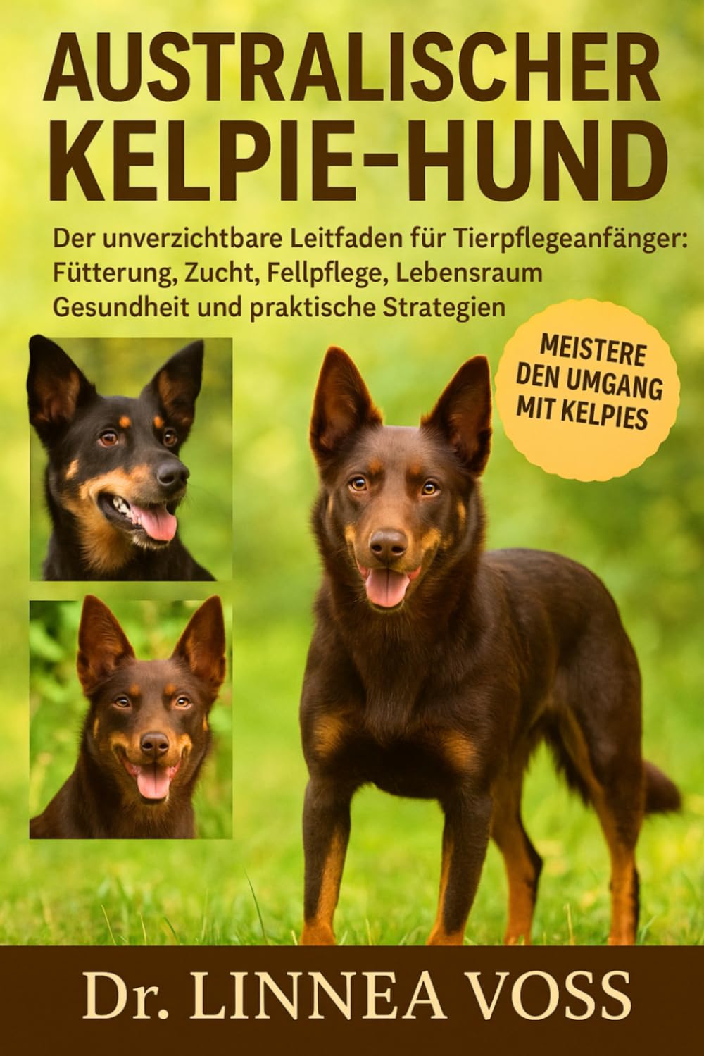 AUSTRALISCHER KELPIE-HUND: Der unverzichtbare Leitfaden für Tierpflegeanfänger: Fütterung, Zucht, Fellpflege, Lebensraum, Gesundheit und praktische Strategien