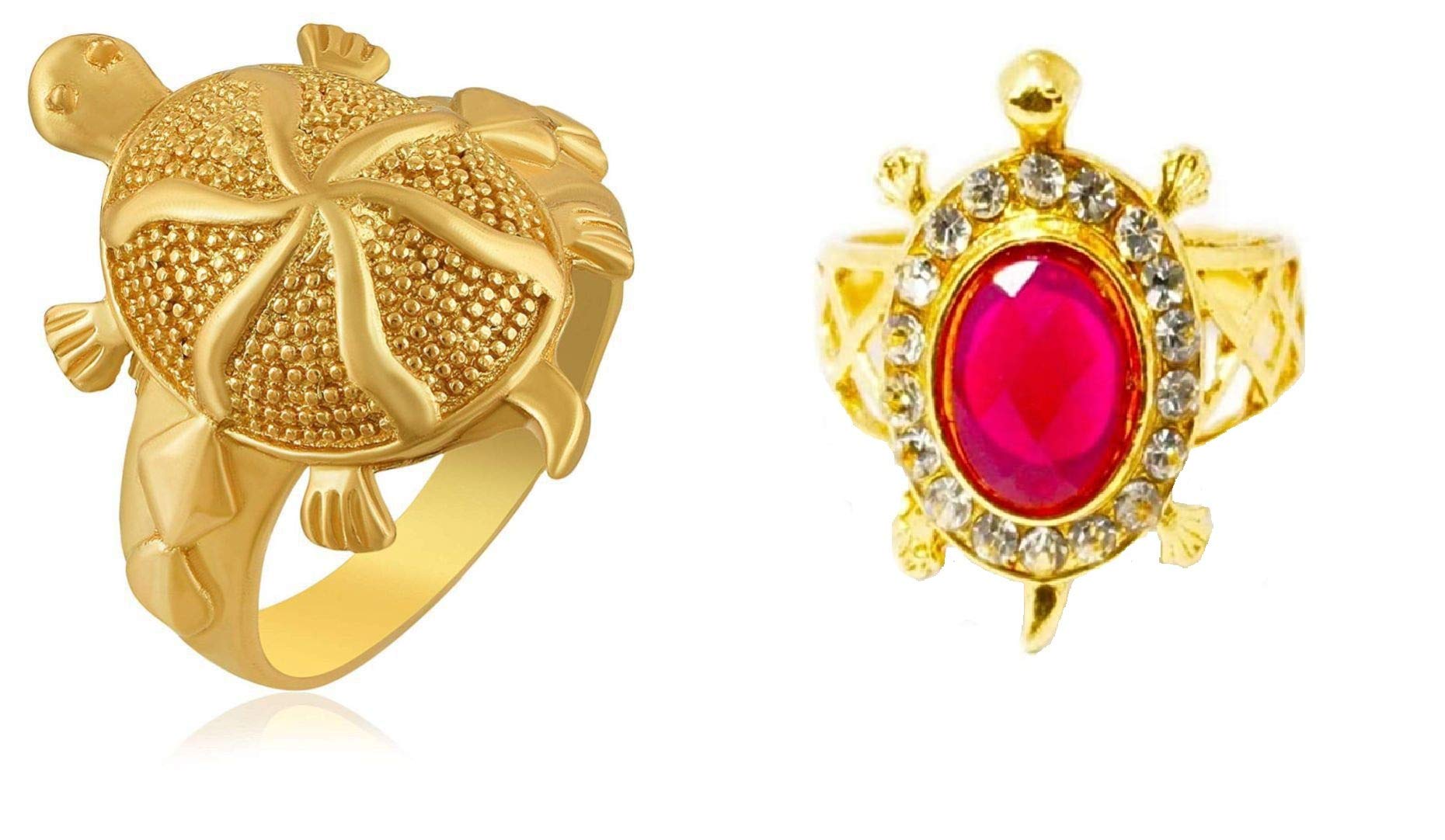 PS CREATION Brass and Cubic Zirconia Ring for Unisex