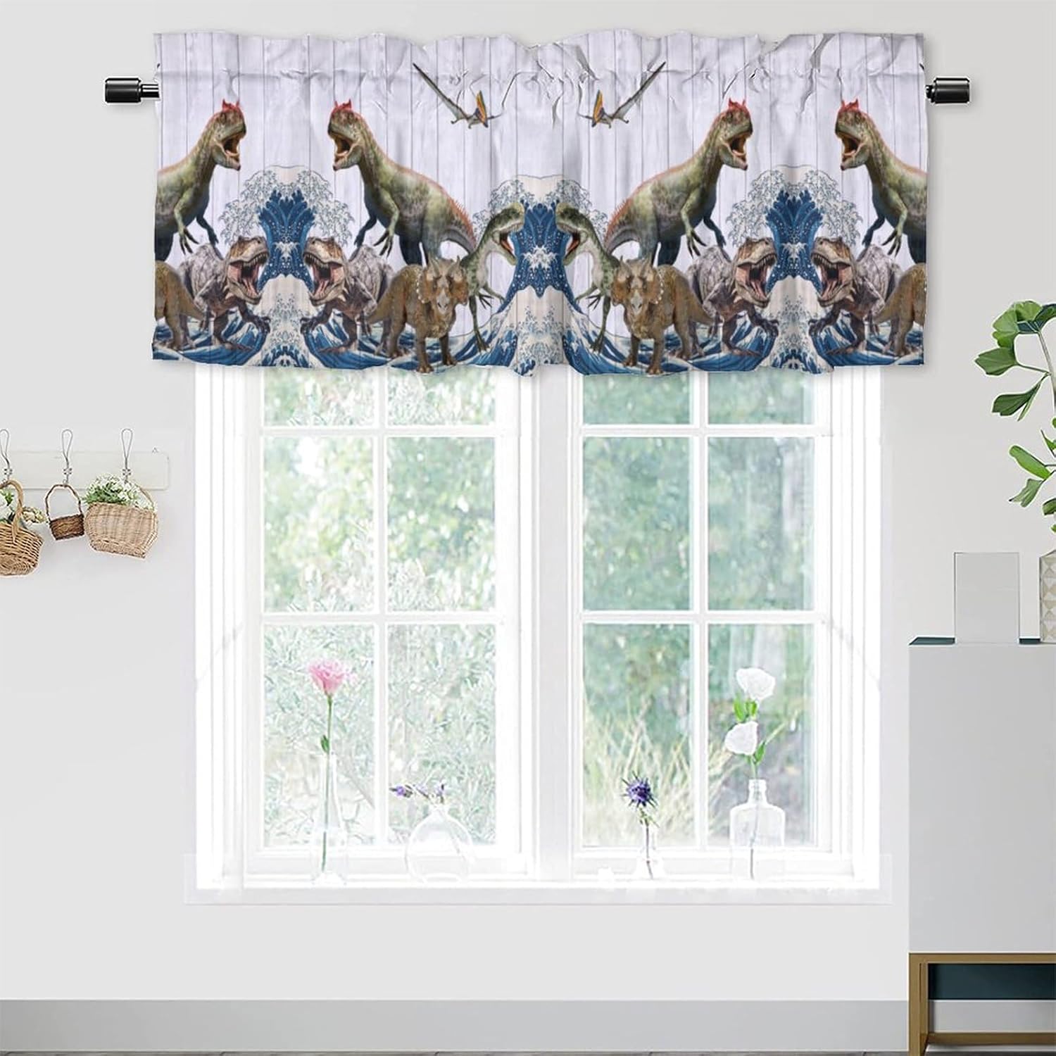 Vintage Egyptian Kitchens Valances for Window, Rustic