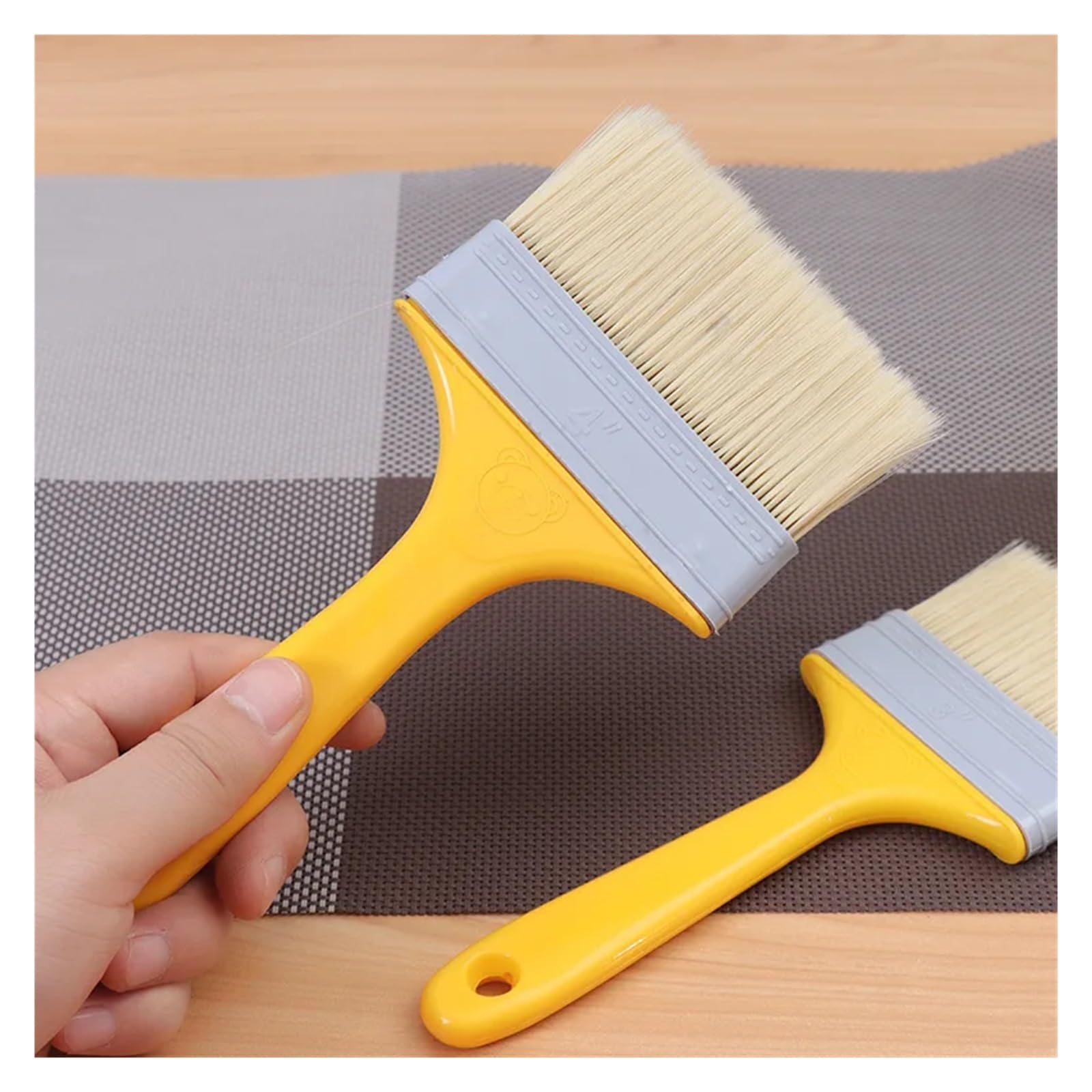 Pinselset 5 Stücke Pinsel BBQ Kunststoffgriff Mehrzweck Sauce Gebäck Aquarell Malerei Werkzeuge 1/2/3/4/5 Zoll(5inch-5pcs)