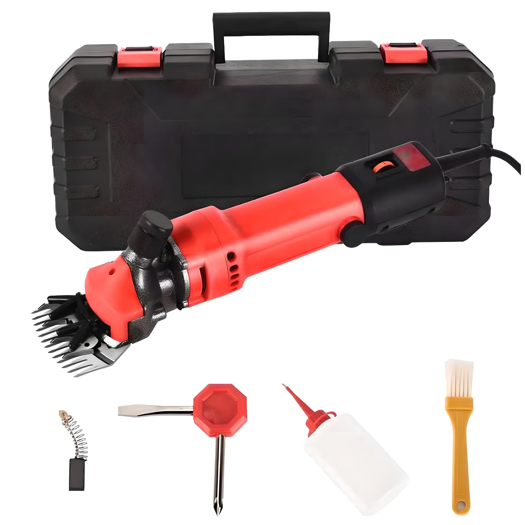 690W Shears di Pecore Professionali Set con Clipper per Animali a 6 Velocità Regolabili, Pesanti, Cesoie Elettriche per Cavalli Capre da Pecora, Alpaca e Toelettatura del Bestiame black