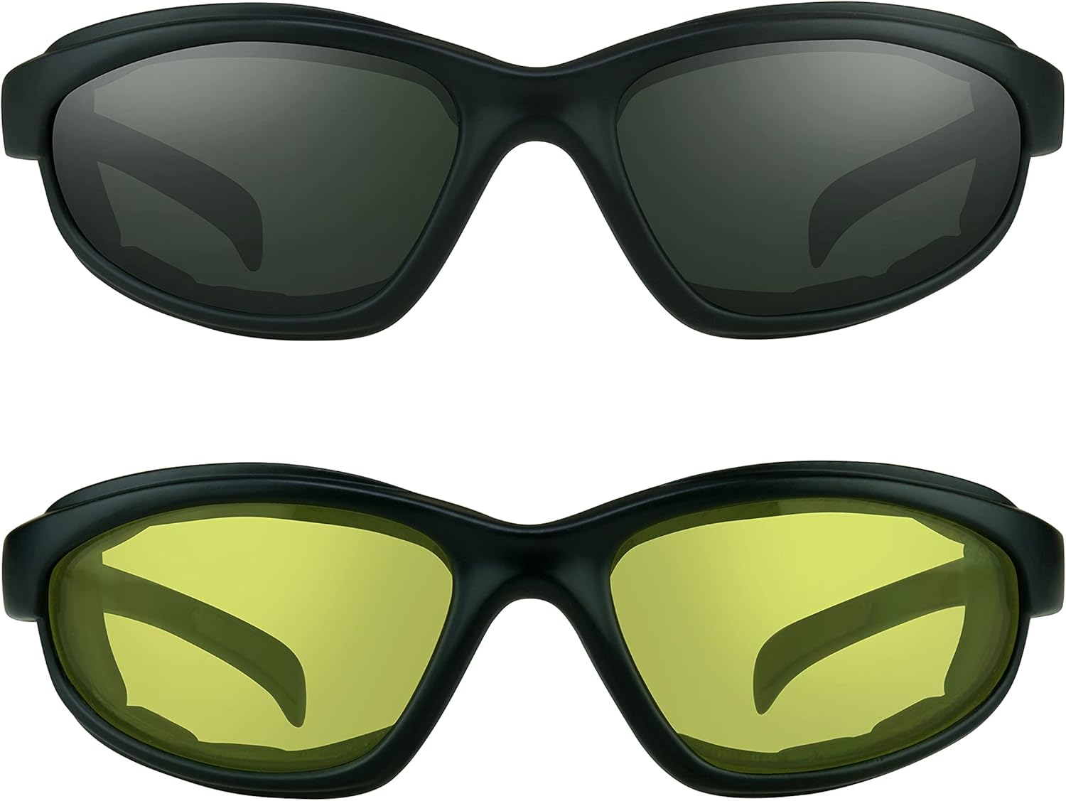 Bikershades Z87 Motorcycle Safety Sun Glasses Foam Padded Men Wind Dust Resistant