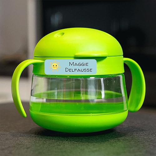 Miniatura 8 de Etiquetas de nombre personalizadas para niños para guardería (180 unidades), impermeables, aptas para lavavajillas, etiquetas con nombre