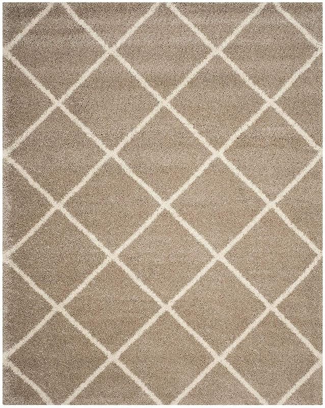 Image of SAGON Anti-Skid Shaggy Carpet Rug for Home | Ultra-Soft Plush Floor Mat for Living Room & Bedroom | Non-Slip, High-Density, Cozy Luxury Decor| 6 x 9 Feet Beige Ivory Box