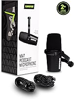 Vista 2 de Shure MV7 - Micrófono USB para Podcast para podcasting, grabación, transmisión en vivo y juegos, salida de auriculares integrada, micrófono dinámico