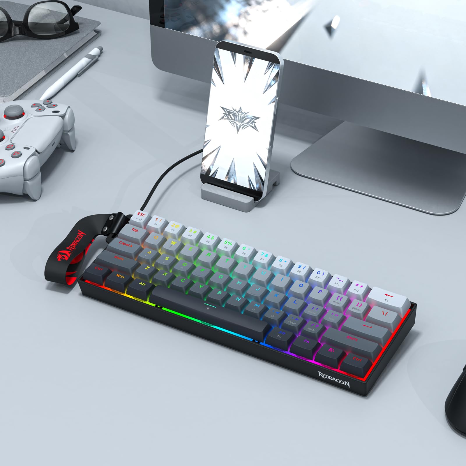 Amazon | REDRAGON K617 Fizz Magnetic+ 有線 60%RT磁気スイッチ