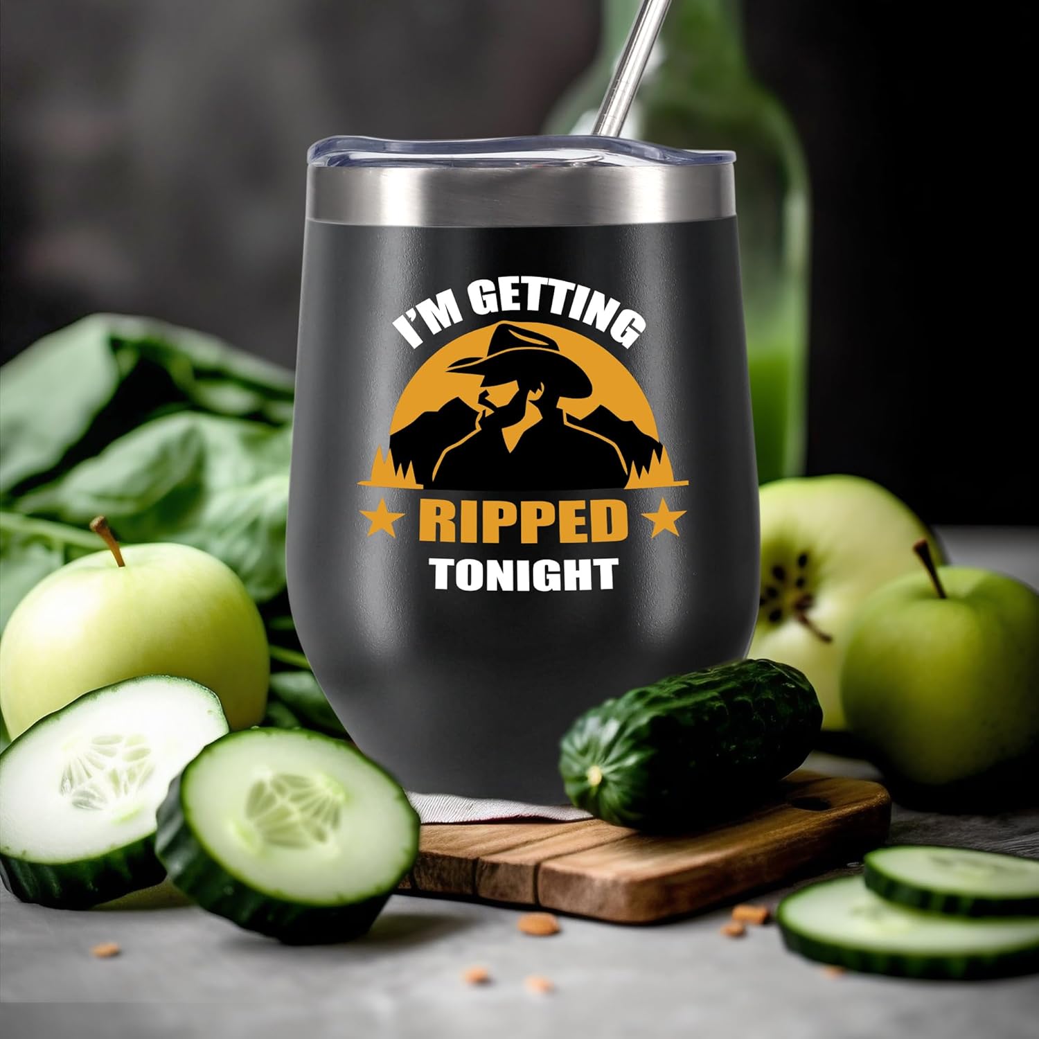 Funny 12oz Wine Tumbler for Men – Novelty Stainless Steel Coffee Mug with Lid – Gag Tumbler Gift Idea for Dad, Husband, Boyfriend (Black) - Image 7