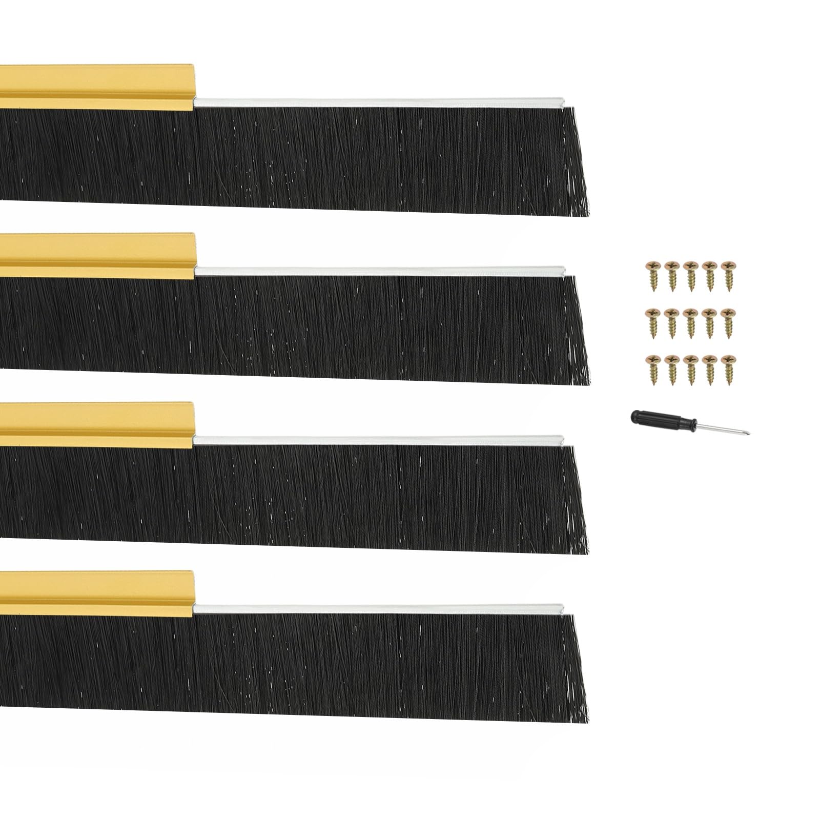 PATIKIL Door Brush Sweeps 1.97" Bristles x 39.37" Long