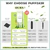 Puffiair Herbal Diffuser Pen, Mullein Flavoured Lung Cleanse Inhaler, 12cm Nicotine-Free Herbal Purifier with Mullein, Thyme & Mint Extracts, 1 Suction Nozzle, 1800 Uses