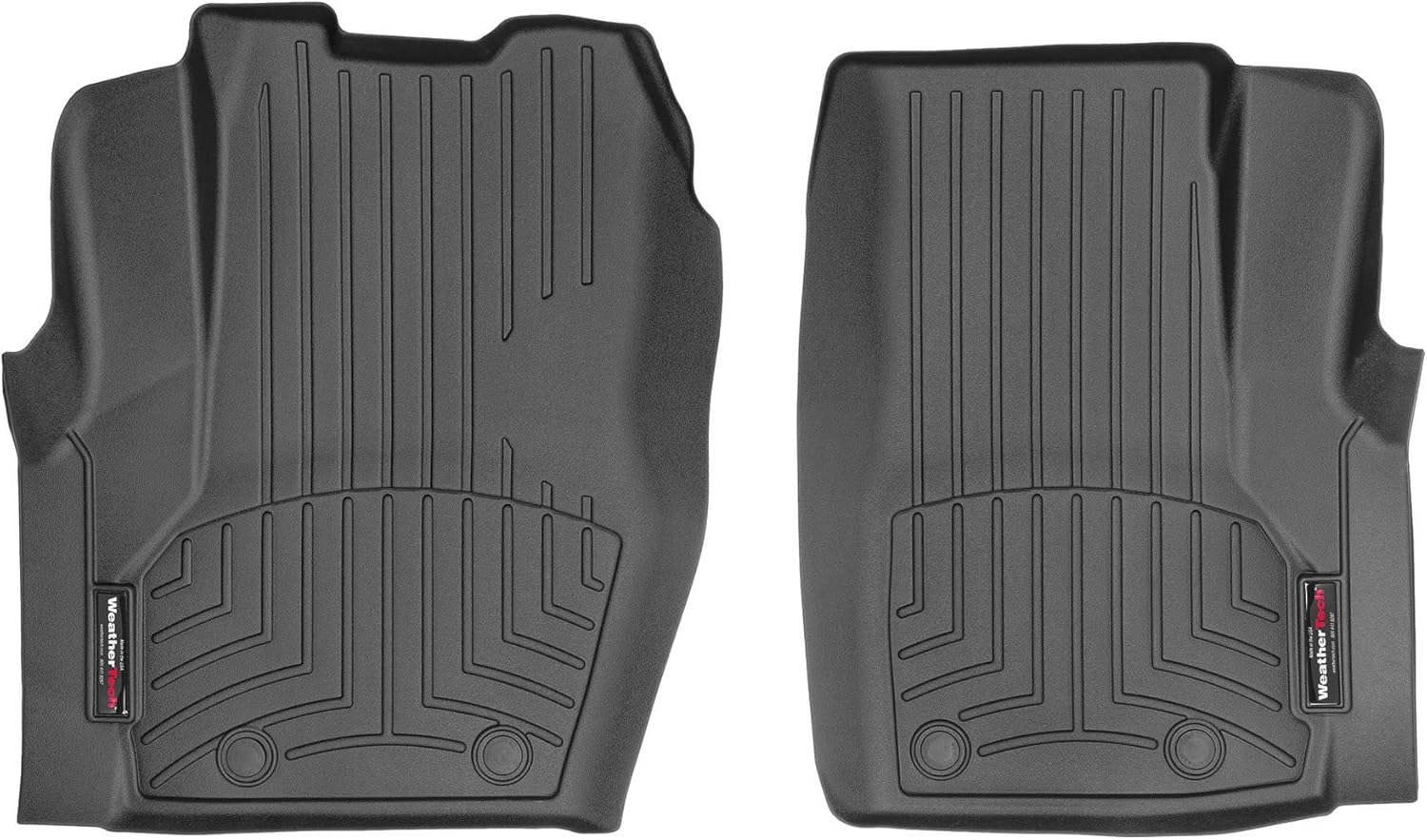 WeatherTech Custom Fit FloorLiners for Freightliner M2-1st Row (4415651), Black