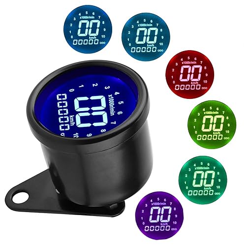 Miniatura 3 de Velocímetro LCD odómetro, velocímetro de motocicleta DC 12V pantalla LCD para la mayoría de las motocicletas DC 12V