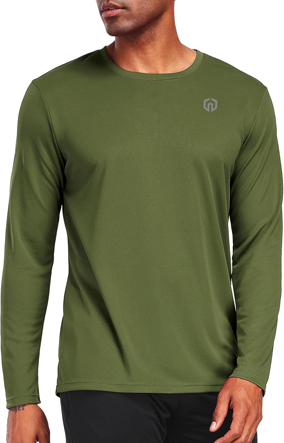 NELEUS Men's Workout Long Sleeve Running Shirts Mesh Fishing Hiking T-Shirts/Hooded - Image 2