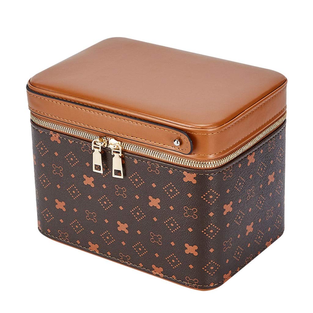 SISWIM Organizzatore di Trucco Travel Case Trucco, cosmetico Grande capienza del Sacchetto, Spazzola cosmetico di Scatola con Tracolla Organizer Trucchi (Color : Nero)