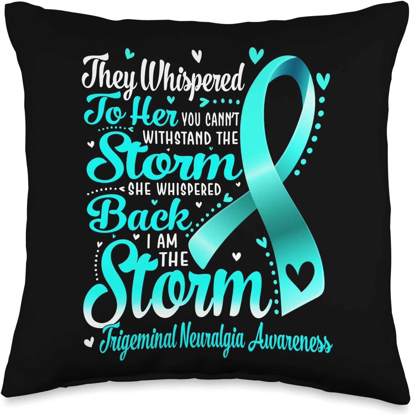 I Am The Storm Trigeminal Neuralgia Awareness Throw Pillow