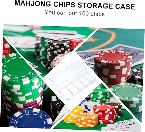 Miniatura 3 de LABRIMP Contenedor de almacenamiento de 5 compartimentos de plástico, caja de chips, contenedor transparente, caja organizadora transparente para