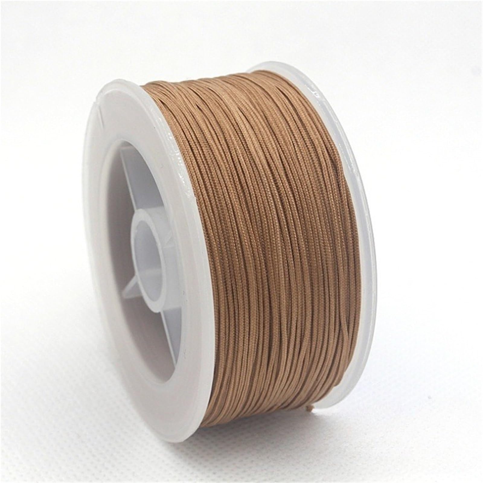 Nylon Cord Thread 5PCS 2mm 50m Nylon Cord Thread For Jewelry DIY Making Necklace Handmade Material Rope Beading Braided String for Making Bracelet, Necklace, Chinese Knot(Camel)