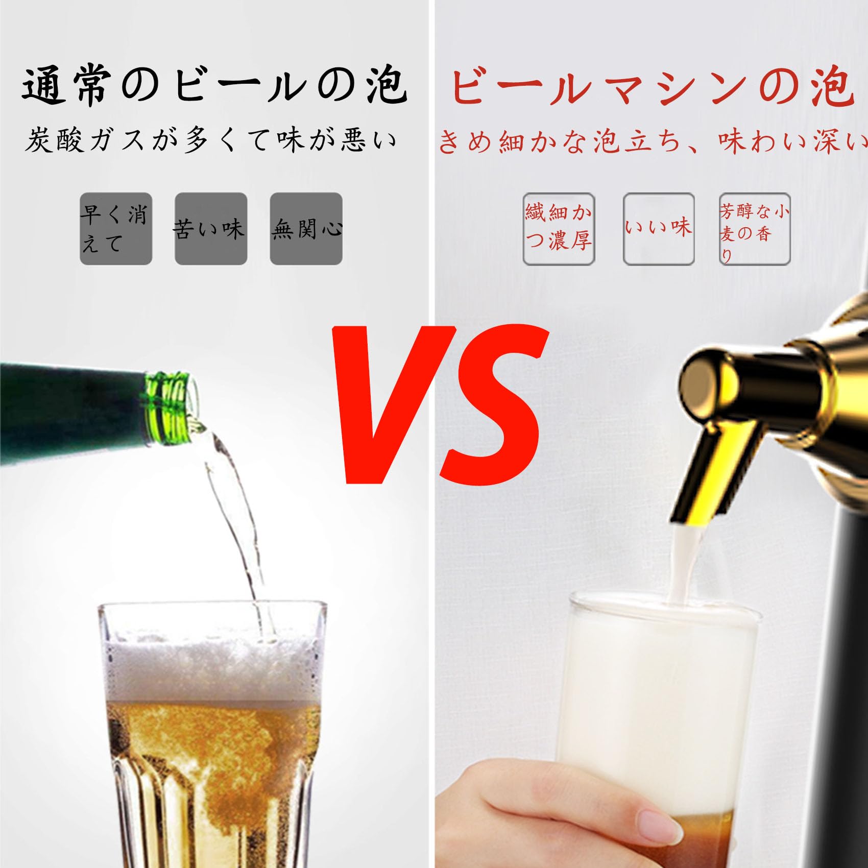 Amazon｜グリーンハウス スタンドビールサーバー 乾電池タイプ 家庭用
