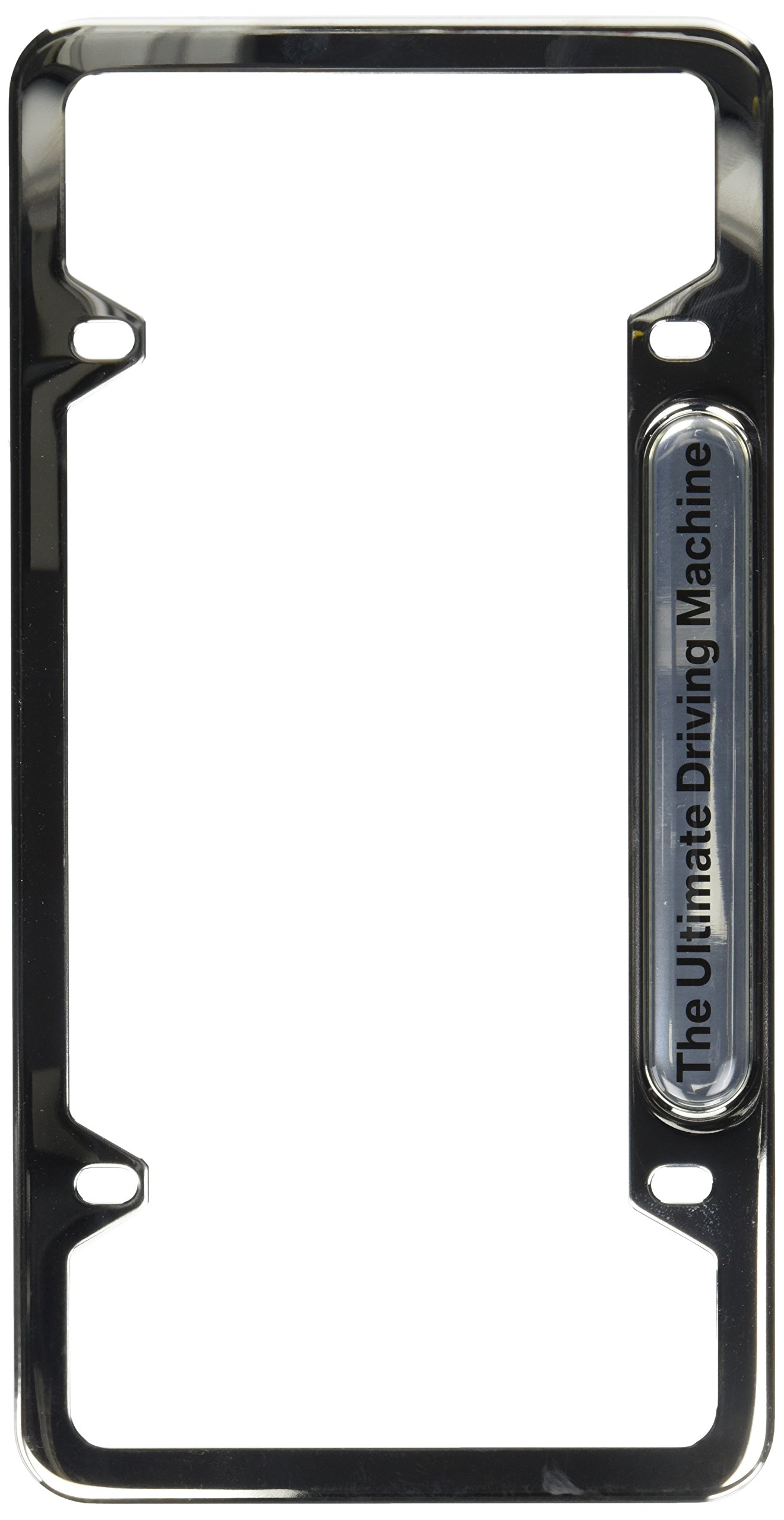 BMW Ultimate Driving Machine License Plate Frame, Made from high-Polished Stainless Steel (Looks Like Chrome, with The Durability of Stainless Steel).