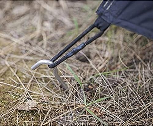 Miniatura 3 de Wideskall 10 estacas de acero galvanizado de alta resistencia, bordes de valla de jardín, estacas de camping, estacas de paisaje, picos de tienda de