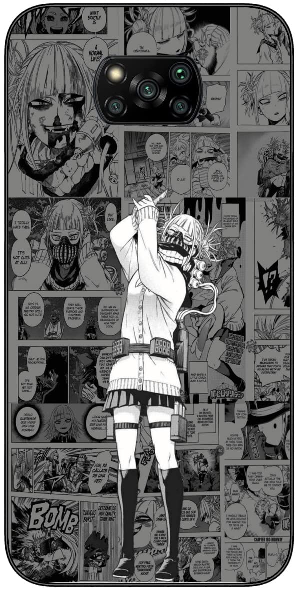 Compatible with Xiaomi Poco X3 NFC | Xiaomi Poco X3 Pro Case Himiko Gift Cute Toga 460 Slim Soft TPU Silicone Protective Anti Scratch Phone Case Black