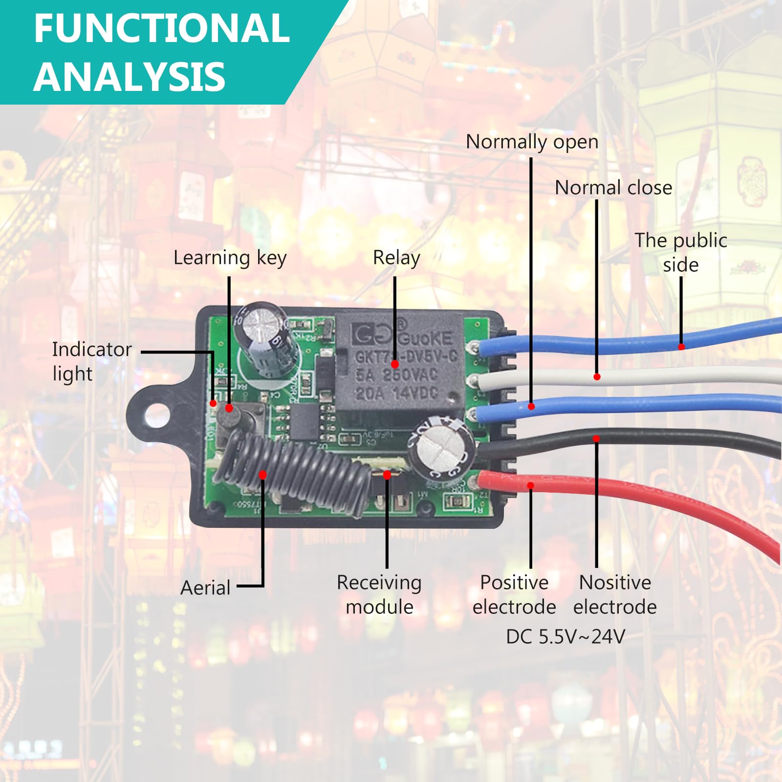 Interruttore RC K135 – Modulo Di Commutazione Telecomando Per Modellismo