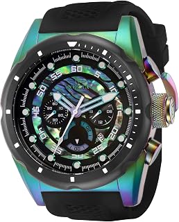 Men's Speedway 50mm Silicone Quartz Watch, Black (Model: 41562)