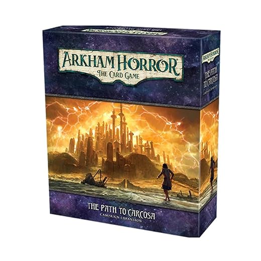 Fantasy Flight Games Arkham Horror The Card Game The Path to Carcosa Investigator Expansion - Enveil The Madness! Lovecraftian Cooperative LCG, Ages 14+, 1-4 Players, 1-2 Hour Playtime, Made