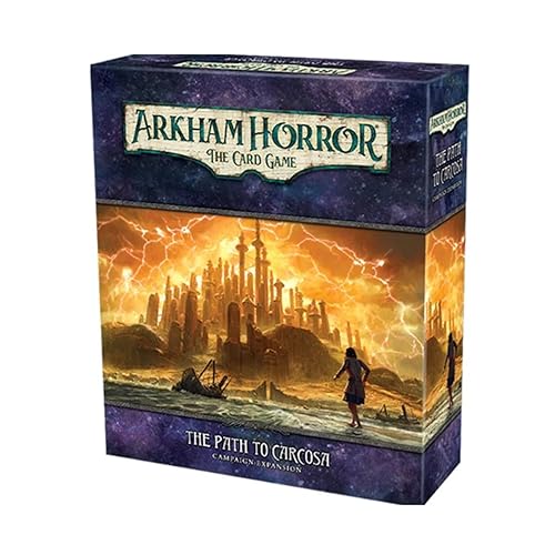 Asmodee Arkham Horror The Card Game The Path to Carcosa CAMPAIGN EXPANSION - Embrace the Madness, Lovecraftian Cooperative LCG, Ages 14+, 1-4 Players, 1-2 Hour Playtime