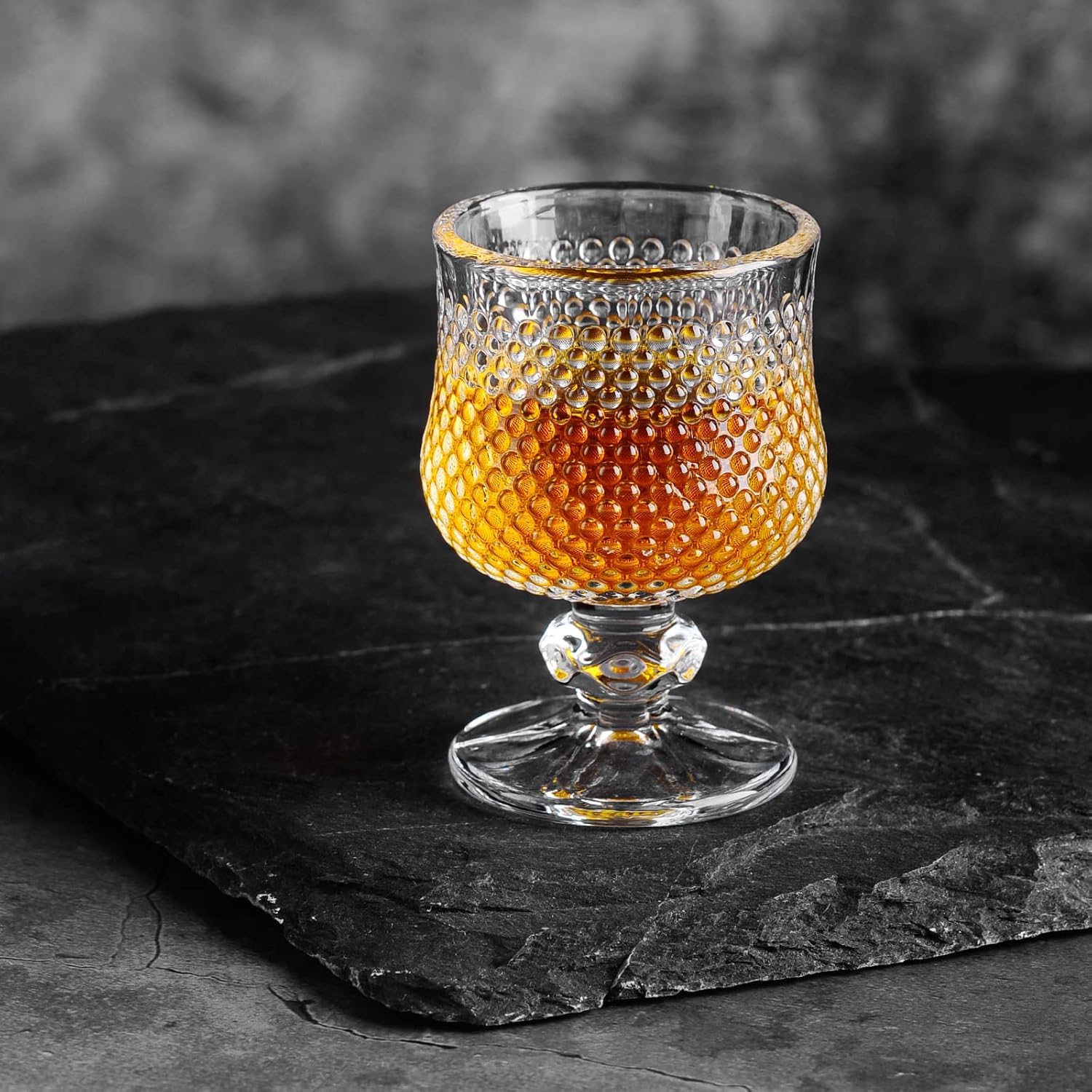Melbify Crystalite Brandy Snifter Glasses | Set of 6 | 180 ml | Cognac, Brandy Balloon, Tulip Glasses | Large, Elegant, Old Fashioned Crystal Barware 2