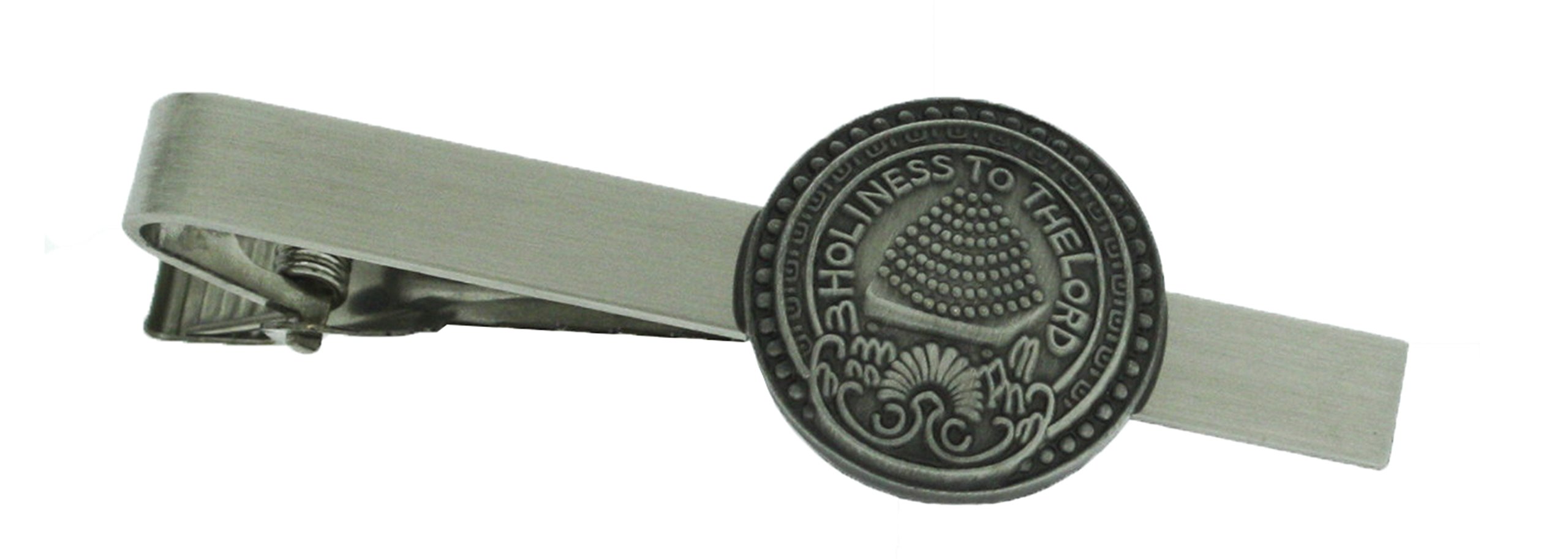 J7TB Salt Lake City Temple Doorknob - Tie Bar (Silver Tone) Mormon One Moment In Time LDS CTR
