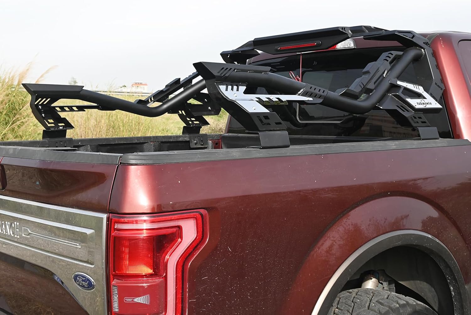 Roll Bar for Mid-Size & Full-Size Pickup Truck,Universal Adjustable Sport Chase Rack Roll Cage Compatible with Ram 1500,Ford F-150,Chevy Silverado 1500 & GMC Sierra 1500,Tacoma,Tundra, Ranger