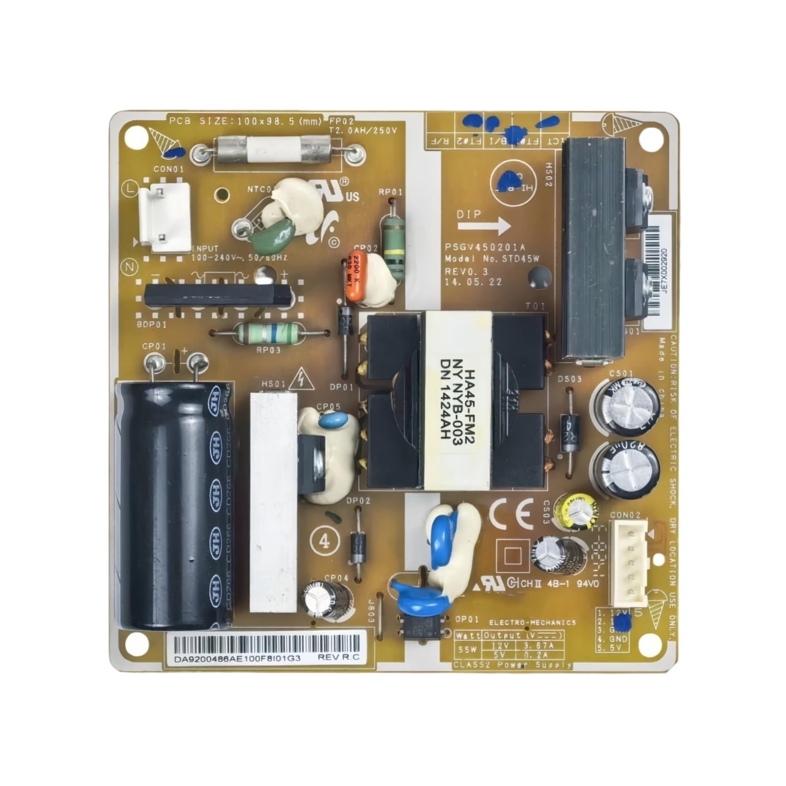 Tumineul Da92-00530A Pcb Control Board ，Compatible With Samsung Refrigerator Da92-00486A Inverter Motherboard Printed Circuit Board(Da92-00530A)