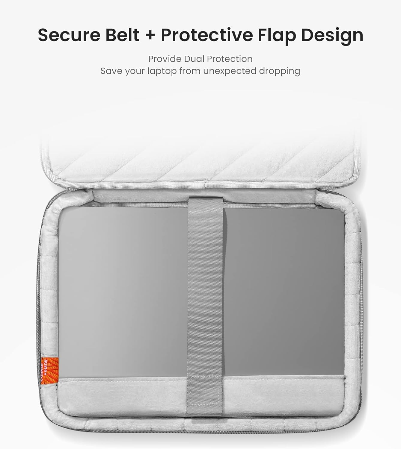 tomtoc 360 Protective Laptop Carrying Case for 13-inch MacBook Air M4/A3240 2025, M3/A3113, M2/A2681, M1/A2337, MacBook Pro M2/A2686, Water-Resistant Laptop Bag for 13" iPad Pro M4/iPad Air M3 M2 - Image 3