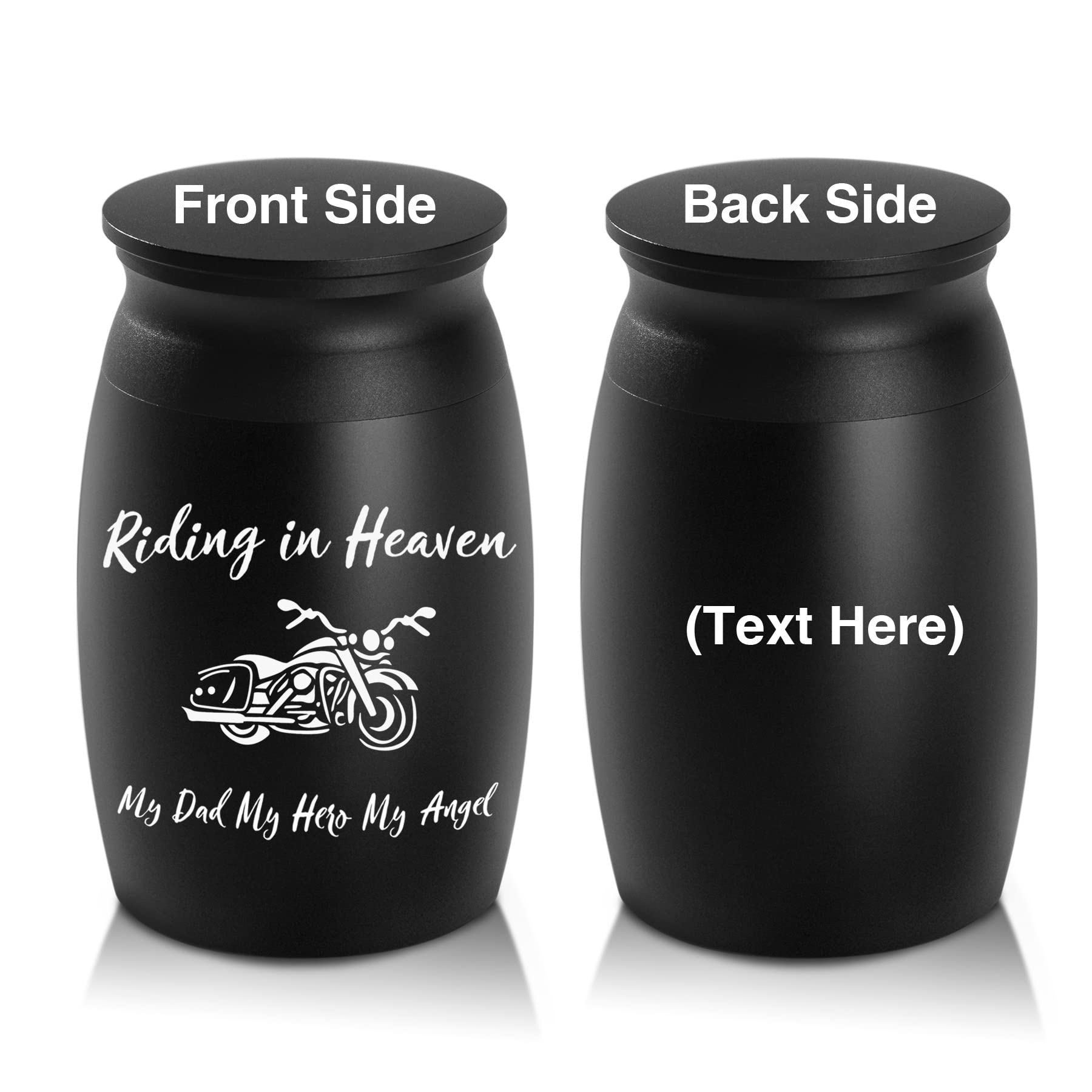 Personalized Custom Engraving Text Small Cremation Urns, Handcrafted Beautiful Keepsake Urn for Funeral, Peaceful Decorative Urns for Human Ashes,