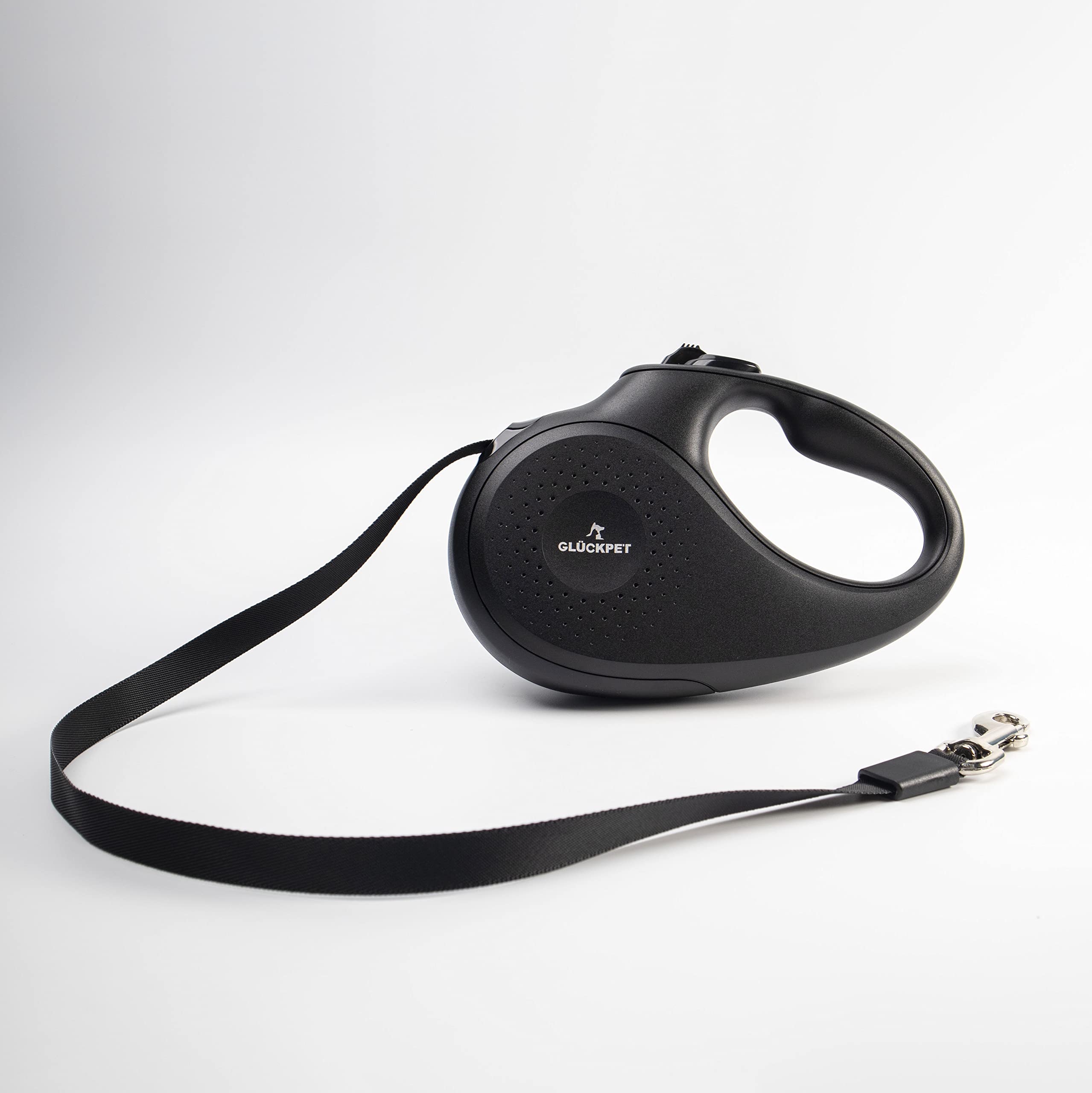 Retractable Extendable Dog Lead 5 Metres Lock And Pause Button S Green And Black