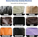 Portable Handheld Sewing Machine Heavy Duty – Bag Closer for Burlap, Leather, Sand Bags – 230# Needle, 2000 Stitches/Min