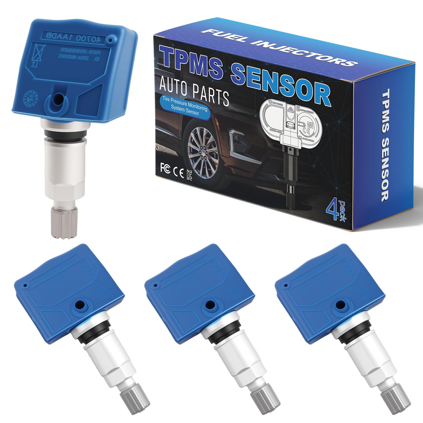 407001AA0B Upgraded TPMS Sensor Fit for:-Nissan Altima/Sentra 2007-2012, Rogue 2008-2013, Frontier 2004-2015; for:-Infiniti G35 2004-2007, FX35 2004-2008 (4 Pack)