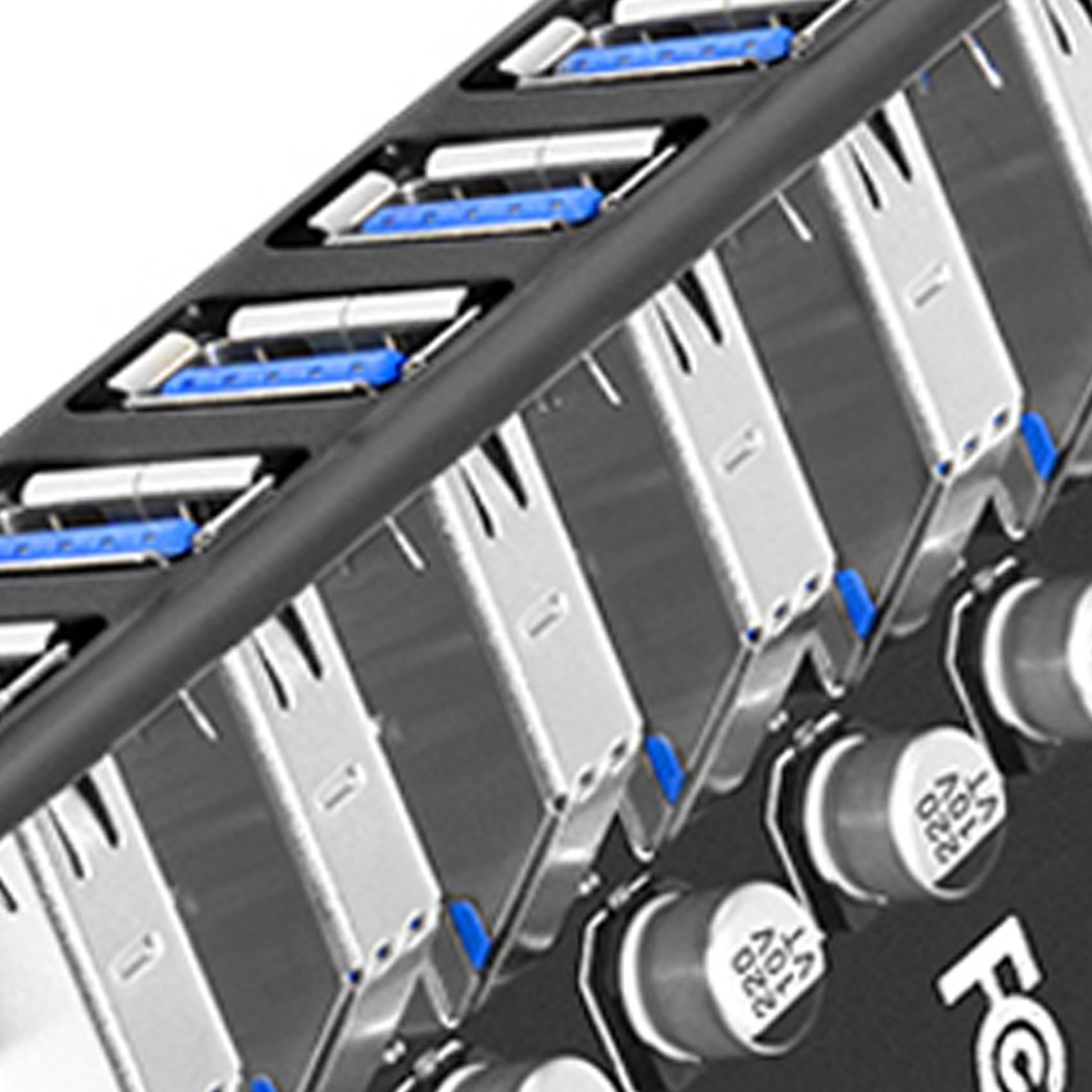5 x adapter karty rozszerzeń USB 3.0 PCI-E 7 portów adapter koncentratora zewnętrzny kontroler PCI-E przedłużacz karta PCI Express