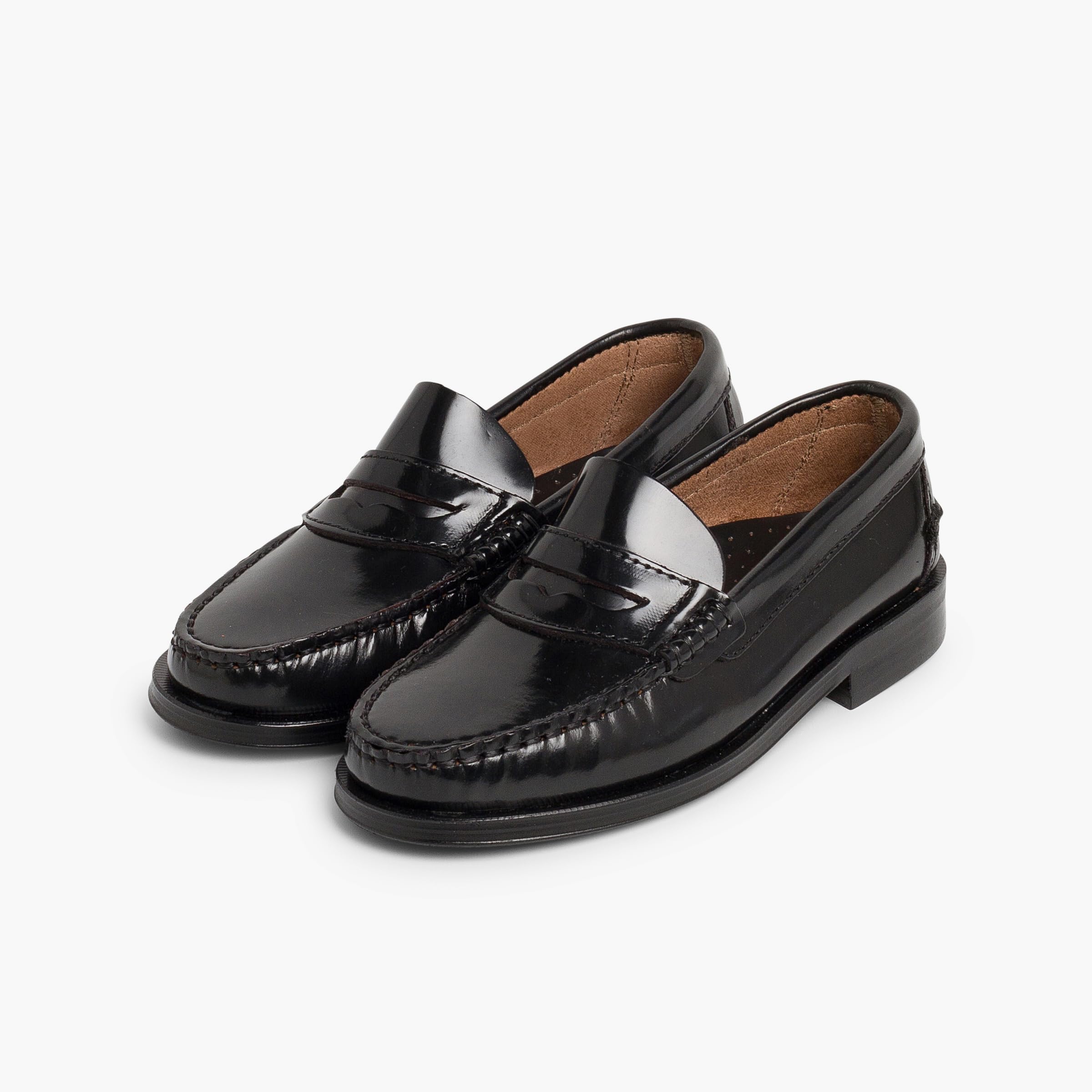 Pisamonas Zapatos Castellanos Mocasines De Piel para Niño